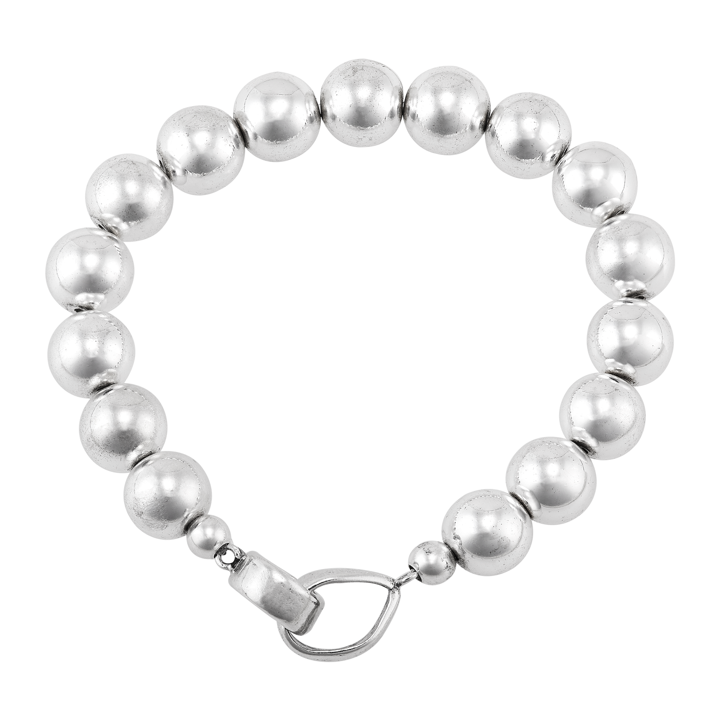 Silpada - Silpada 'Great Destinations' Silver Hematite Bracelet, 7.5": White / 7.5