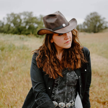 American Hat Makers - Midweight American Leather Western Hat - Style Western