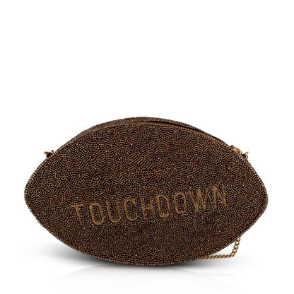 Mary Frances Accessories - Huddle Up beaded football crossbody bag