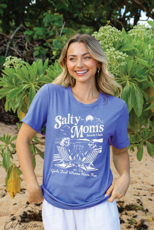 OAT COLLECTIVE - SALTY MOMS BEACH CLUB  Graphic T-shirt