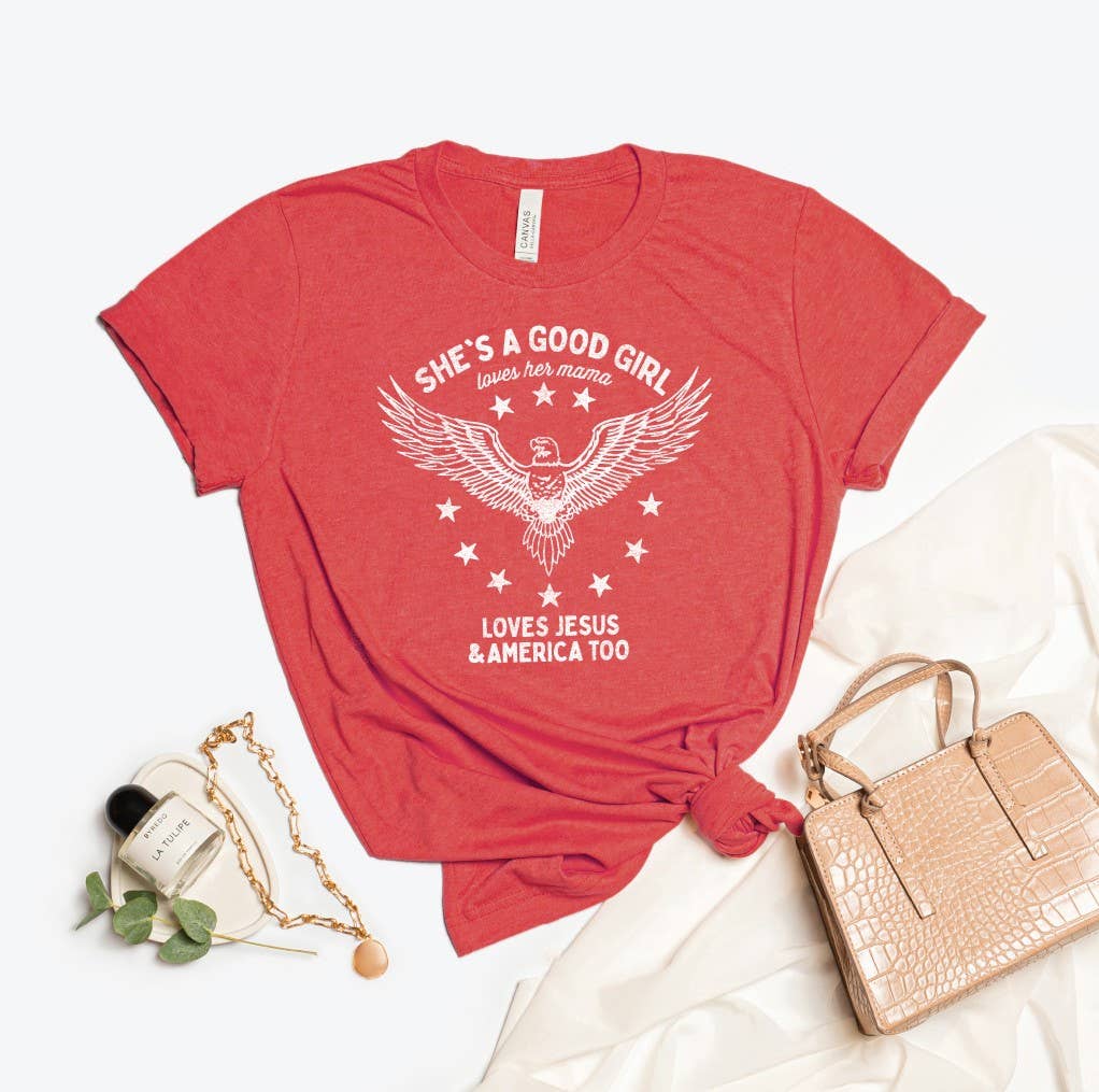 OAT COLLECTIVE - SHE'S A GOOD GIRL  Graphic T-Shirt: VINTAGE WHITE / XL