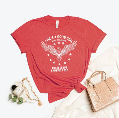 OAT COLLECTIVE - SHE'S A GOOD GIRL  Graphic T-Shirt: VINTAGE WHITE / L