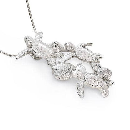 Big Blue by Roland St John - Ocean In Motion Hatchlings Pendant: 18"