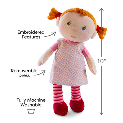 HABA USA - Snug Up Doll Roya – Soft Baby Doll for First Cuddles