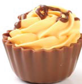 Chocolate Creations USA - Belgian Chocolate Truffles-Cupcake Shape: Salted Caramel