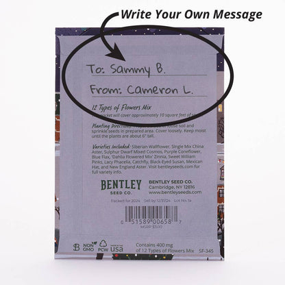 Bentley Seed Co. - Twas the Night Before Christmas Gift Tag Card - Seed Packets