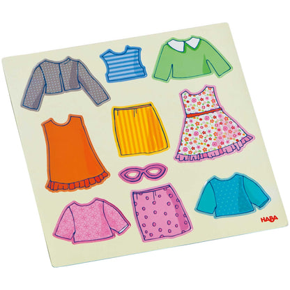 HABA USA - Doll Lilli Magnetic Game – Creative Mix & Match Dess-Up