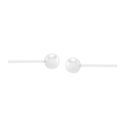 Silpada - Silpada 'Having a Ball 5 mm Stud Earrings' in Sterling Silver: White / 3/16
