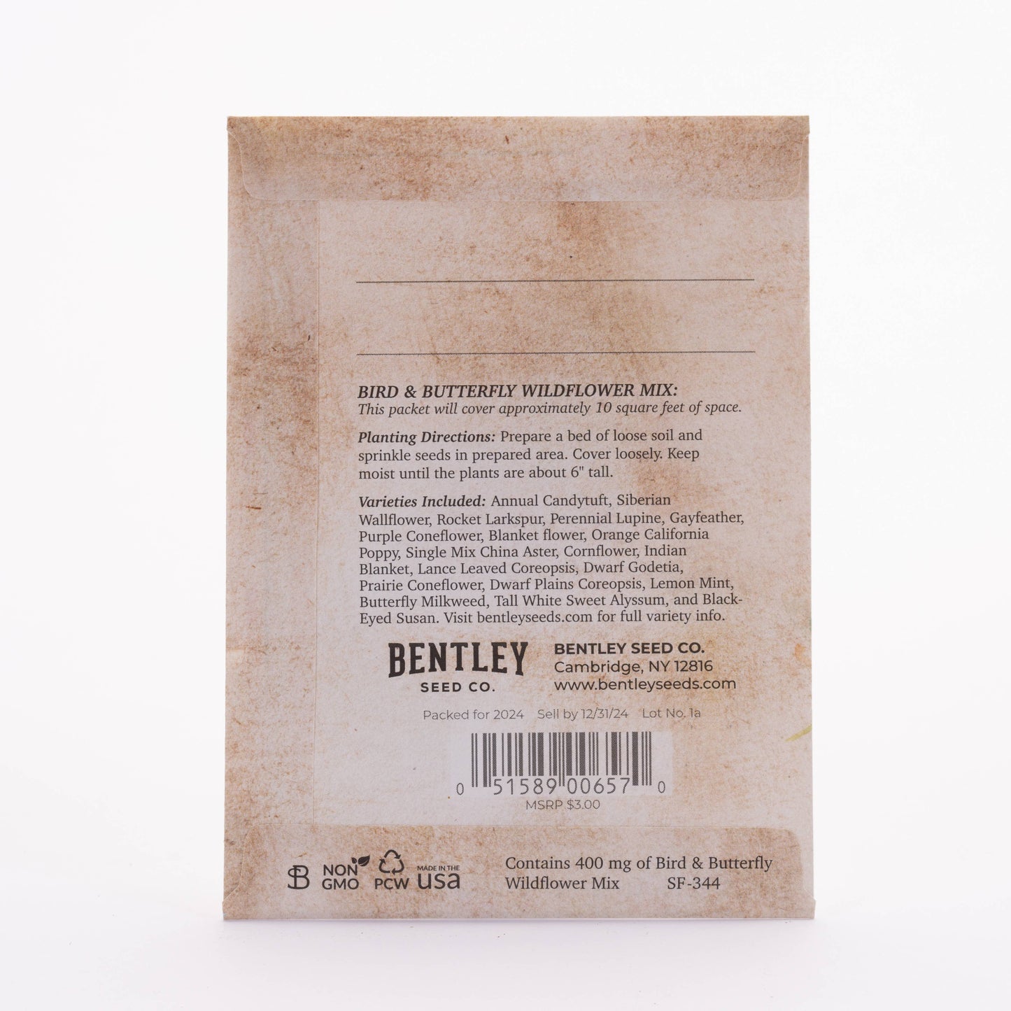 Bentley Seed Co. - Snowy Blue Jay Happy Holidays Gift Tag Card - Seed Packets