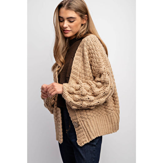 Sweet Generis - SWEET 3D FLOWER KNITTING CARDIGAN