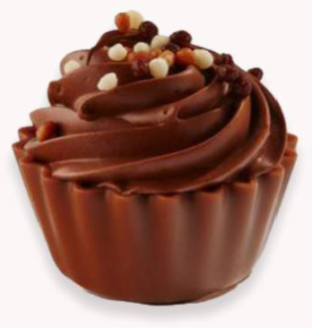Chocolate Creations USA - Belgian Chocolate Truffles-Cupcake Shape: Salty Fudge Cream