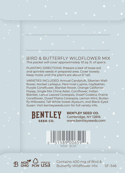 Bentley Seed Co. - Last Christmas Wreath of Cardinals Gift Tag Card - Seed Pkt