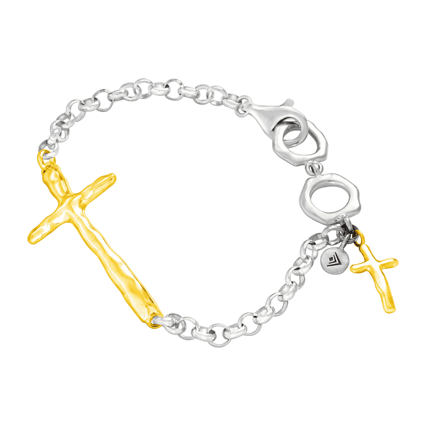 In Good Faith - Silpada Organic Cross Bracelet in Sterling Silver
