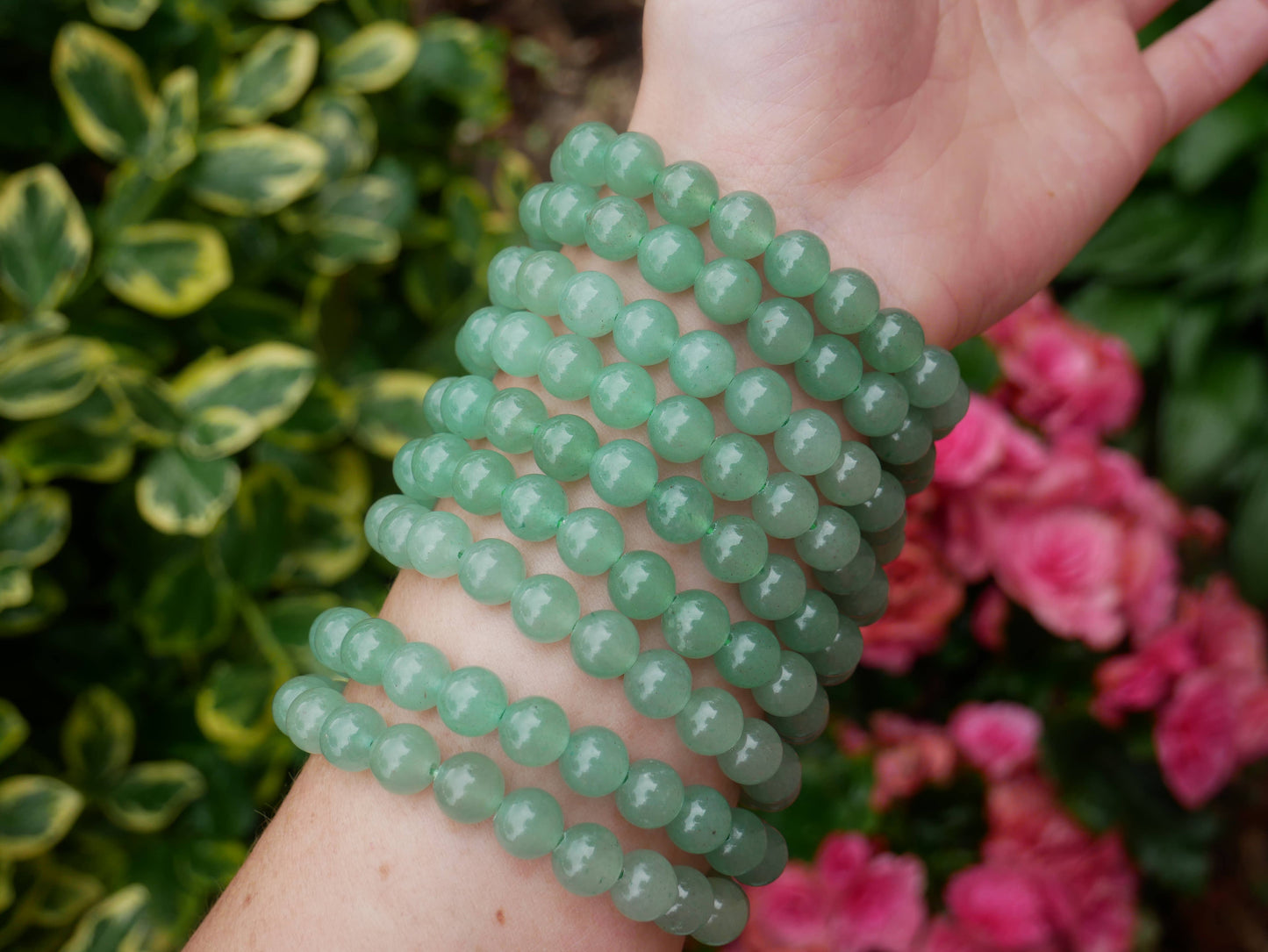 The Healing Sanctuary - Green Aventurine Beaded Bracelets 8mm