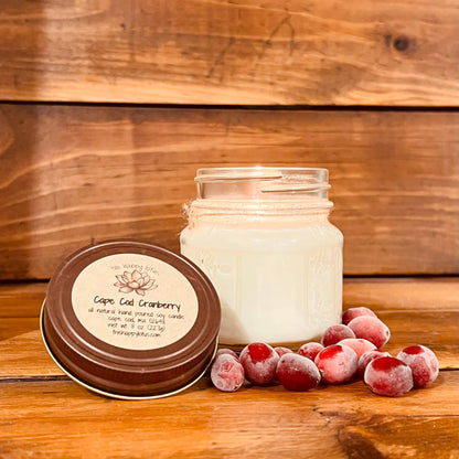 The Happy Lotus - Cape Cod Cranberry Candles - Fall Scent