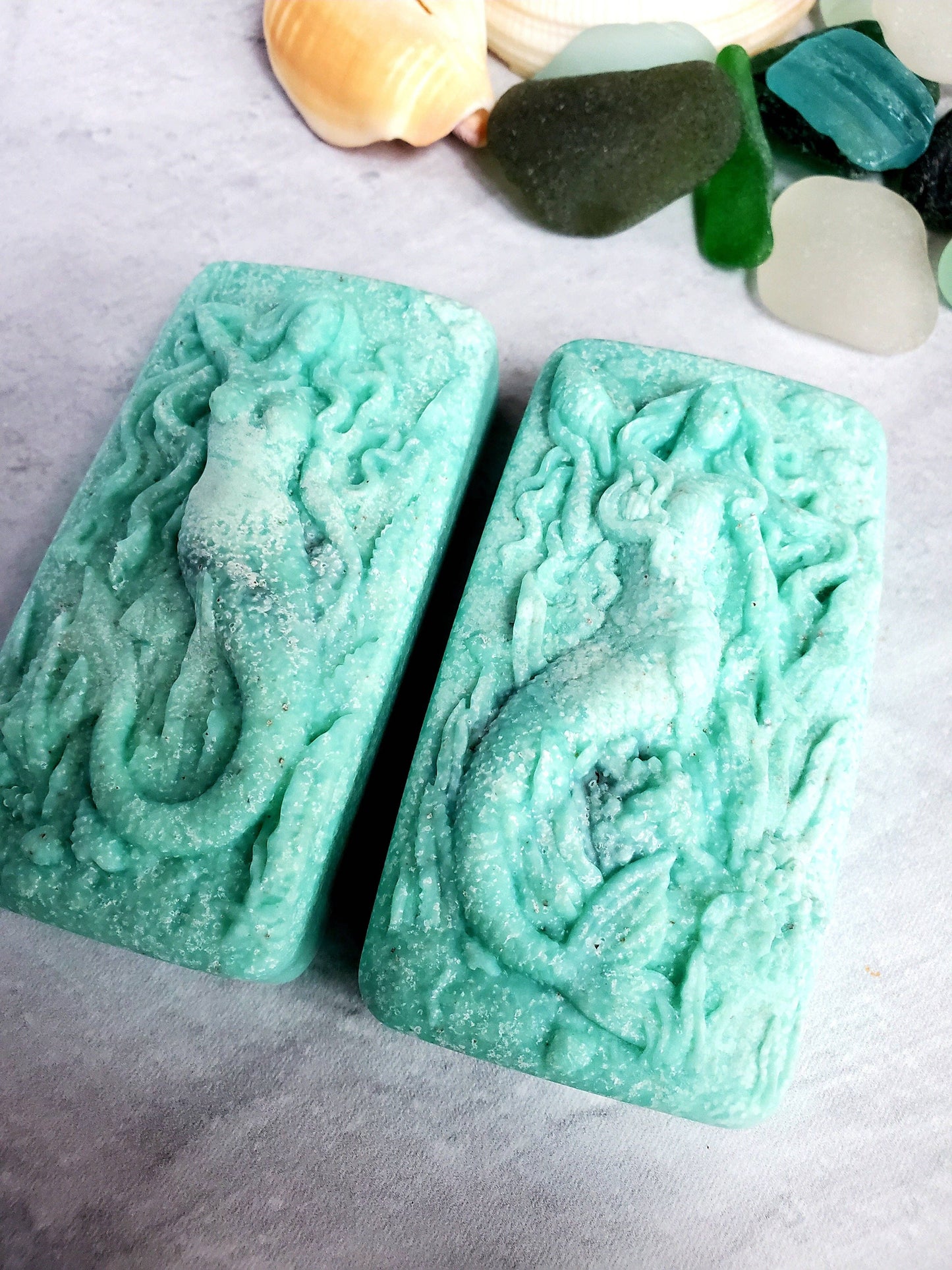 Fairyland Glade - Sea Salt and Sea Glass Sea Glass Salt Soap