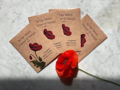 Bentley Seed Co. - In Our Hearts Remembrance Memorial - Flanders Poppy