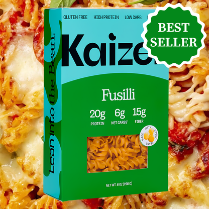 Kaizen Food Company - Fusilli 6g Net Carb High Protein Pasta - Low Carb, Keto