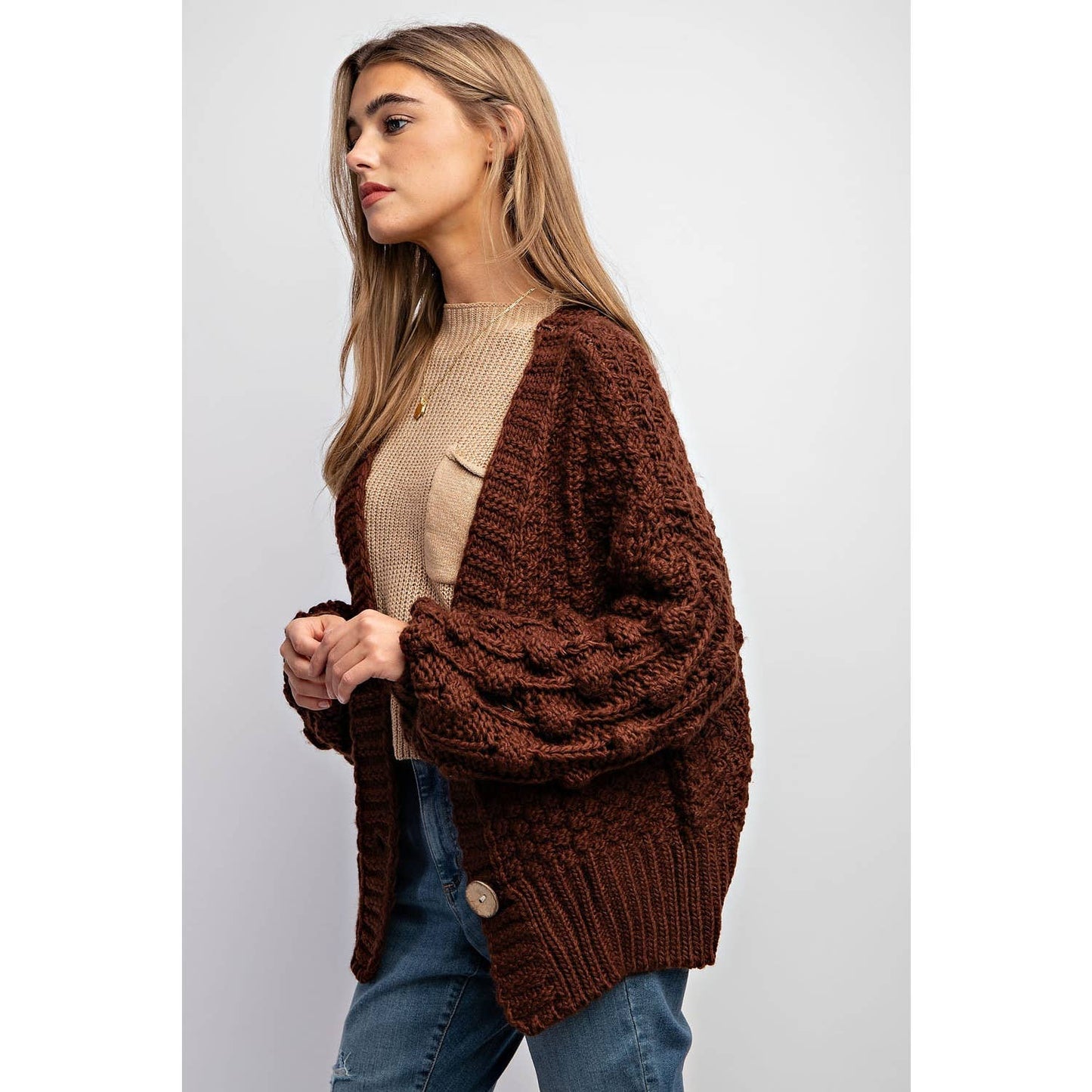 Sweet Generis - SWEET 3D FLOWER KNITTING CARDIGAN