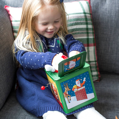 Jack Rabbit Creations - Santa Christmas Jack in the Box