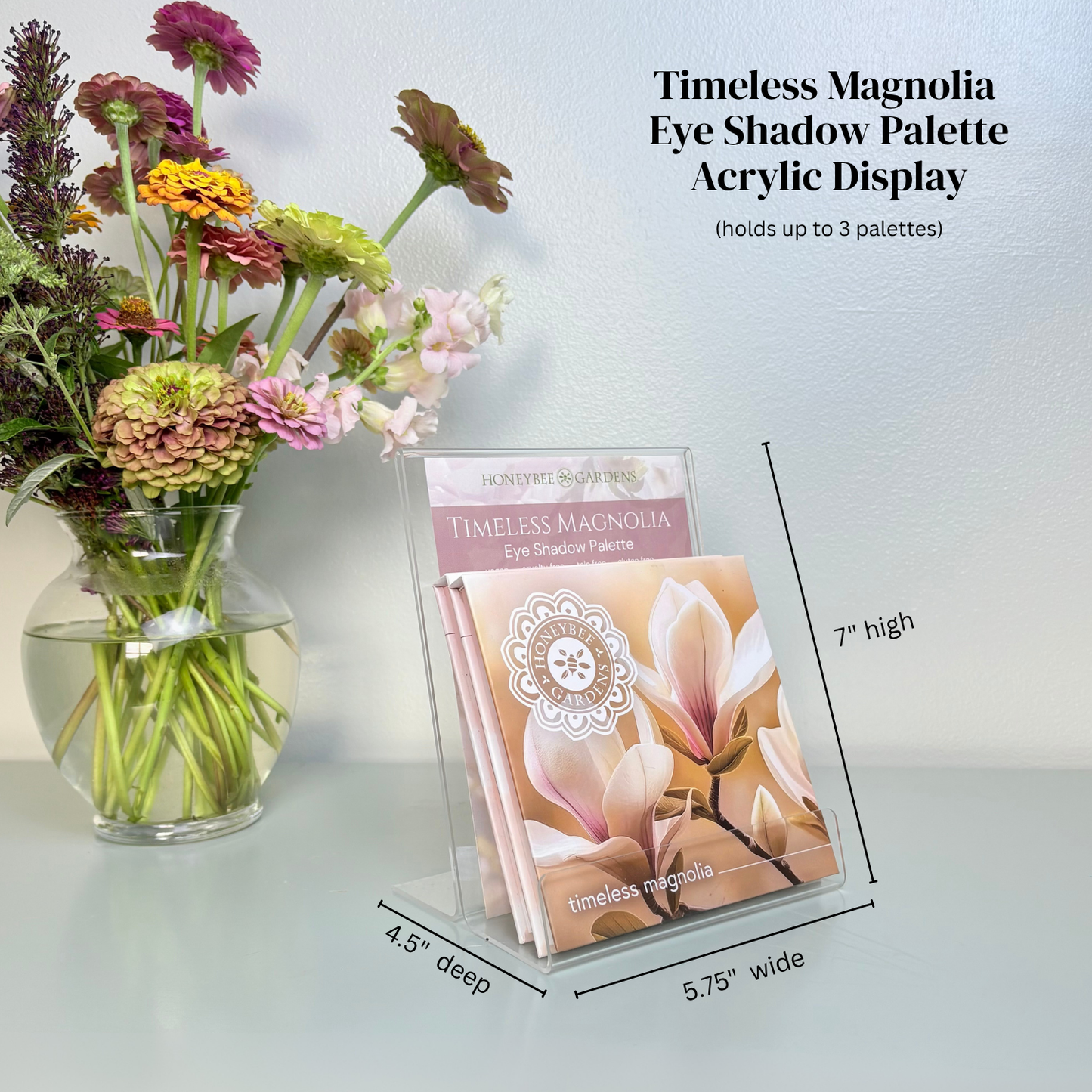 Honeybee Gardens Natural Cosmetics & Body Care - Timeless Magnolia Pressed Eye Shadow Palette