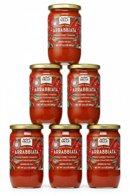 Sacla - Sacla Arrabbiata Spicy Cherry Tomato Pasta Sauce 6x24oz