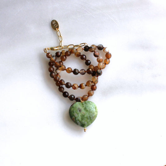 The Silver Wren - Zola Beaded Necklace - Boho Boutique Jewelry