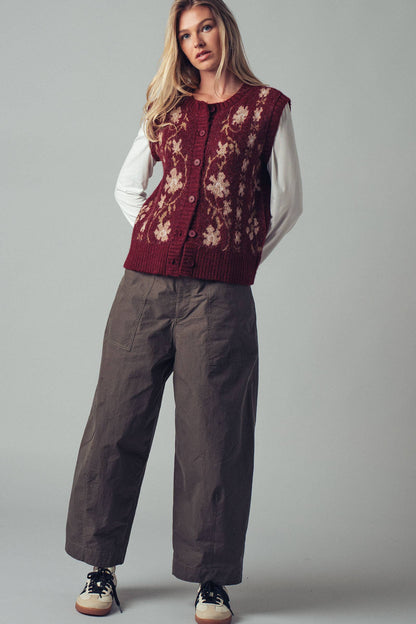 Urban Daizy - Boho Relaxed Wide-Leg Cargo Pants