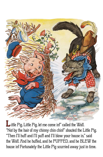 Laughing Elephant Books - The Three Little Pigs -Children's Board Book - Vintage