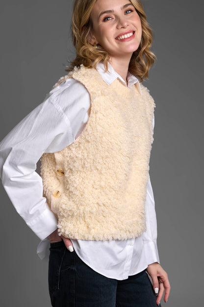 SAACHI - Cozy Sweater Tie Poncho