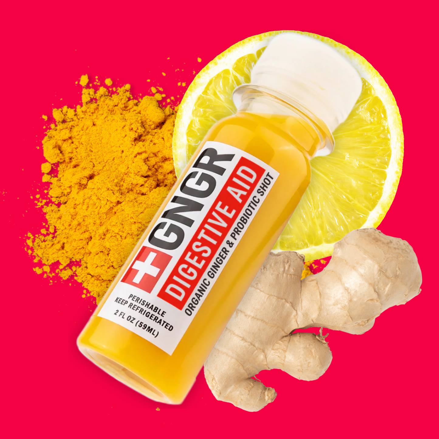 GNGR Labs - Digestive Aid Shot: Ginger & Turmeric for Immune Support