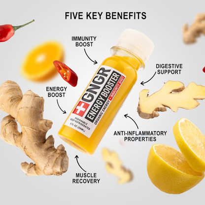 GNGR Labs - Energy Booster Shot: Nootropic Ginger & Turmeric Drink