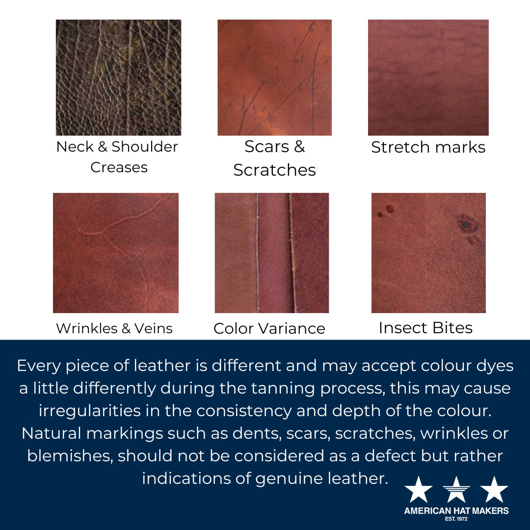 American Hat Makers - Midweight American Leather Western Hat - Style Western