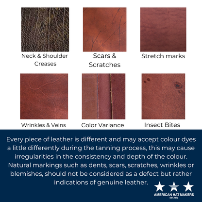 American Hat Makers - Midweight American Leather Western Hat - Style Western