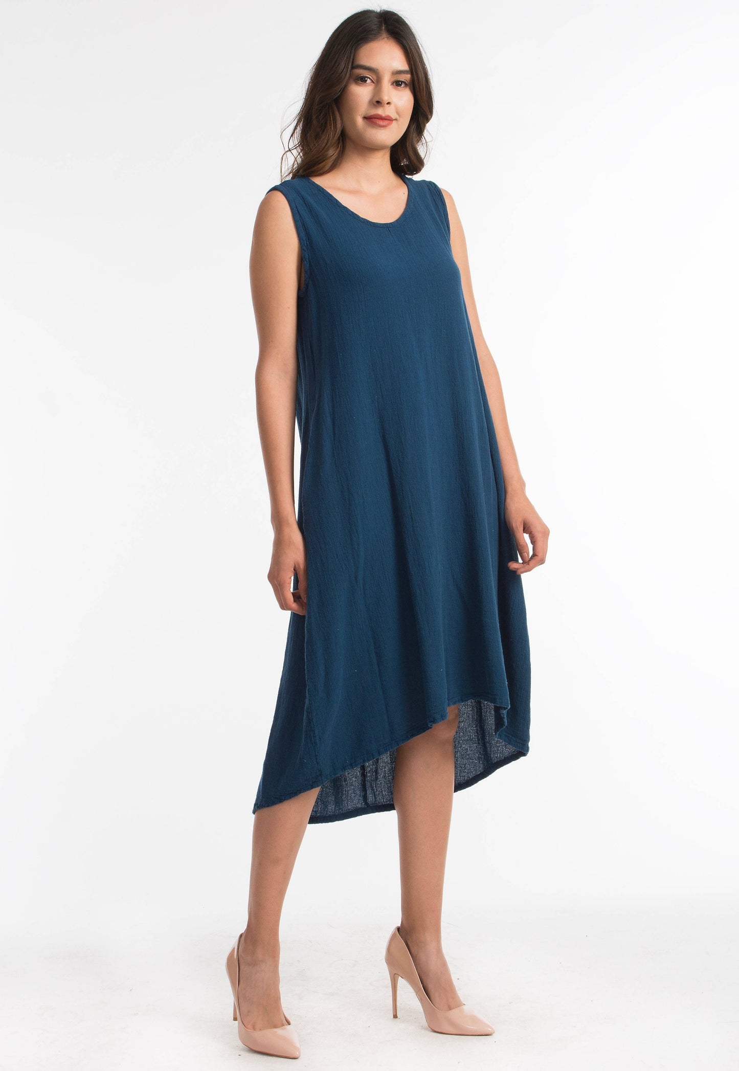 Cottonways - Ellie Dress-With Pockets 100% Cotton Gauze Dress: 0 / BLACK