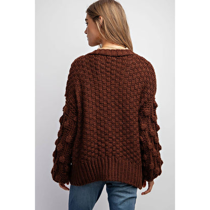 Sweet Generis - SWEET 3D FLOWER KNITTING CARDIGAN