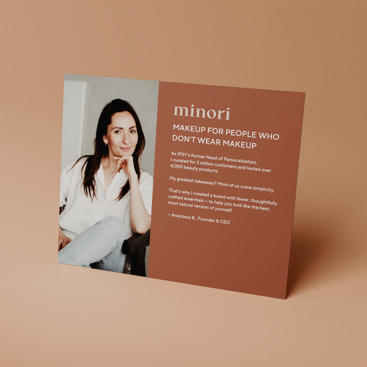Minori - Display Sign - Brand Story