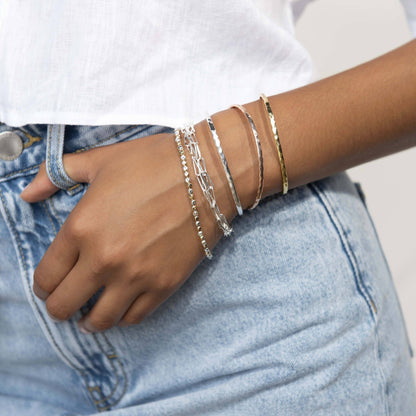 Silpada - Silpada 'Graffetta' Bracelet in Sterling Silver, 7: 8