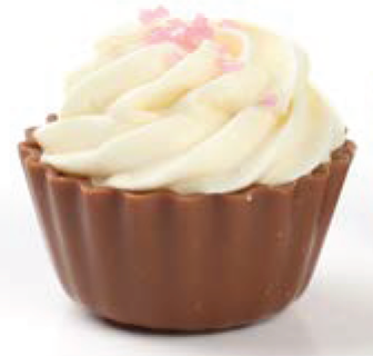 Chocolate Creations USA - Belgian Chocolate Truffles-Cupcake Shape: Salty Fudge Cream