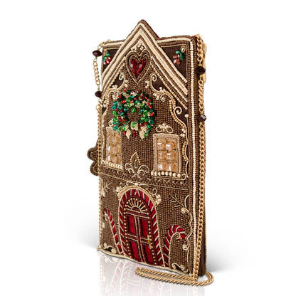 Mary Frances Accessories - Candy Cottage beaded gingerbread house crossbody bag