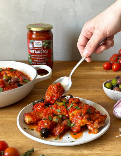 Sacla - Sacla Mediterranea Puttanesca Cherry Tomato Sauce 6x24oz