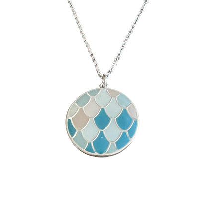 Jackie Gallagher Designs - Handmade Coastal Jewelry - Mermaid Scale Resin Necklace