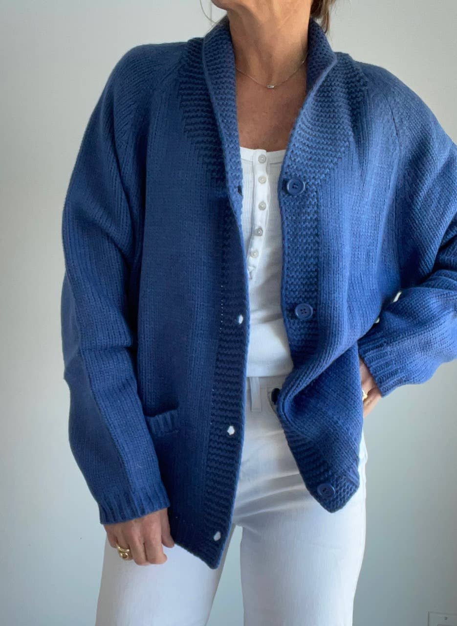 Pink Pineapple - Varsity Chunky Mermaid Cardigan