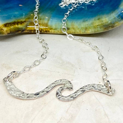 Simply Sterling Designs - Making Waves Hammered Sterling Silver Necklace