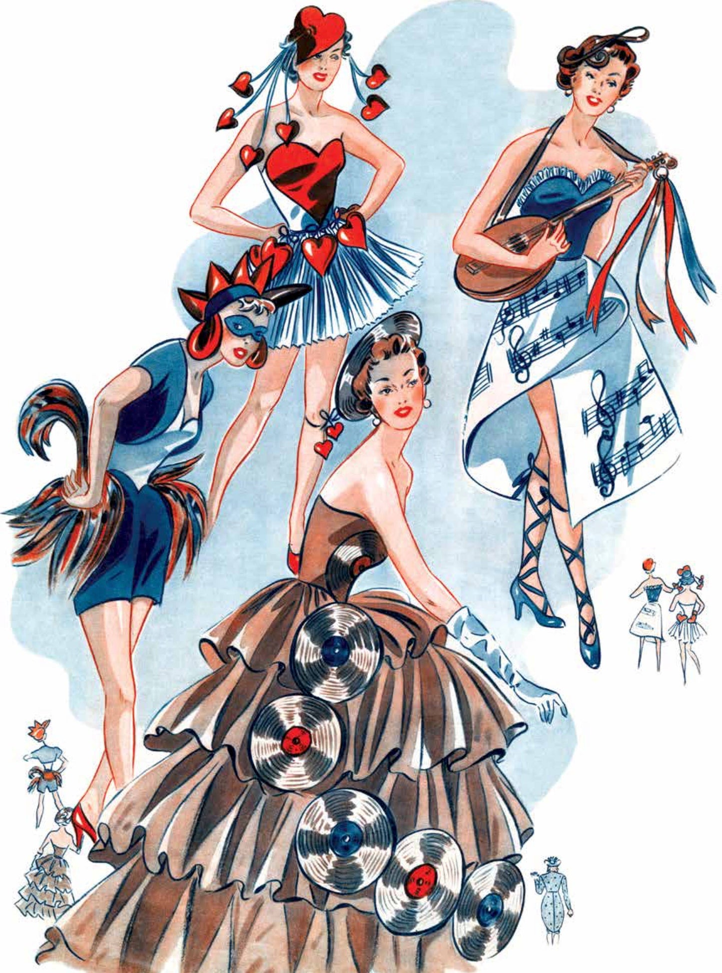 Laughing Elephant Books - Vintage Costume Inspirations: A Retro Look-book