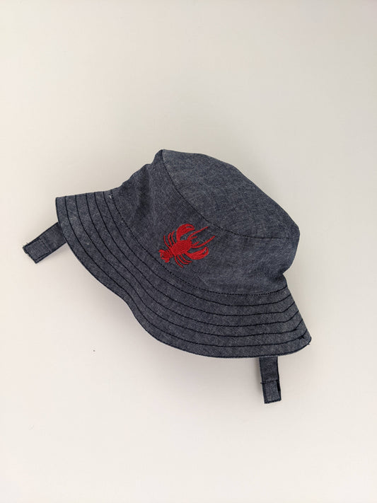 Huggalugs - Lobster Chambray Bucket Hat Baby & Toddler SALE