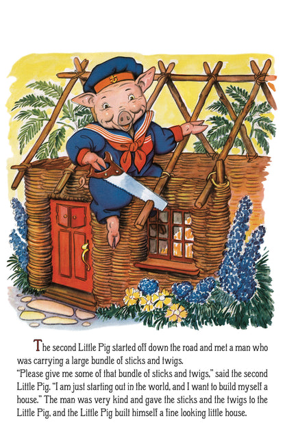 Laughing Elephant Books - The Three Little Pigs Children's Shape Book