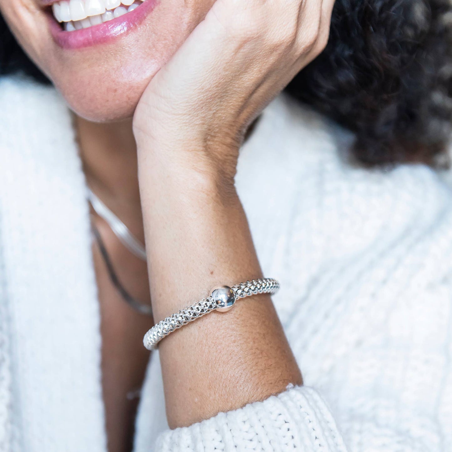 Silpada - Silpada Chic Stretch Bracelet, Sterling Silver