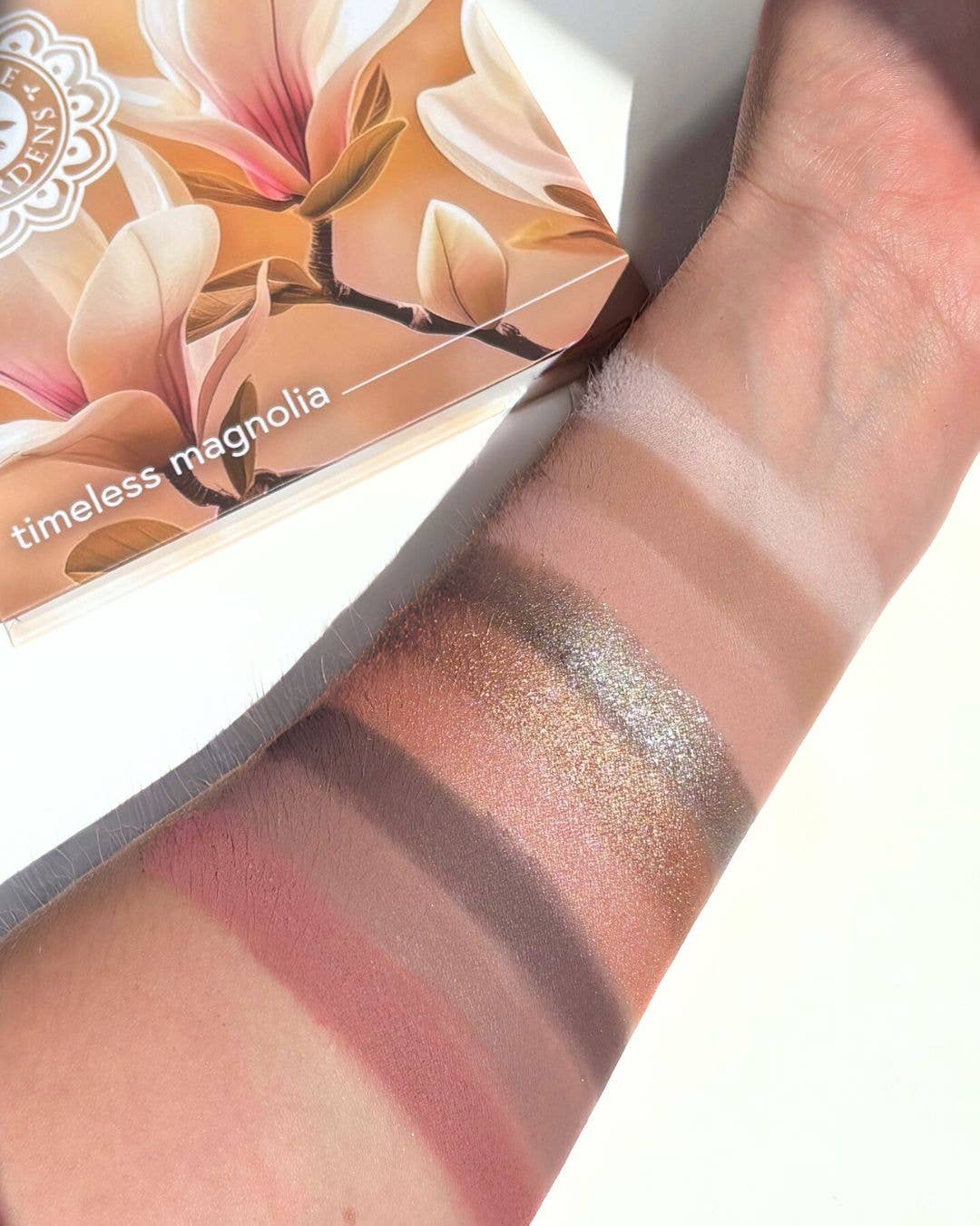 Honeybee Gardens Natural Cosmetics & Body Care - Timeless Magnolia Pressed Eye Shadow Palette