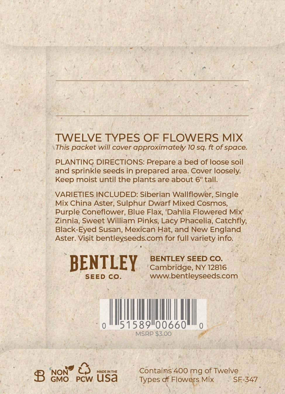 Bentley Seed Co. - All I Want for Christmas Tree Gift Tag Card - Seed Packets